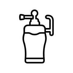 Beer Keg Dispenser Bar Icon Design