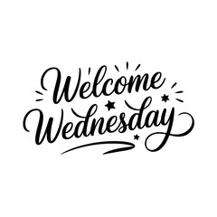 Welcome wednesday. Vector Design Isolated on White Background