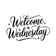 Welcome wednesday. Vector Design Isolated on White Background