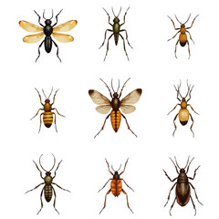 set of insects