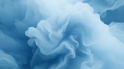 Abstract Light Blue Swirling Cloud Texture