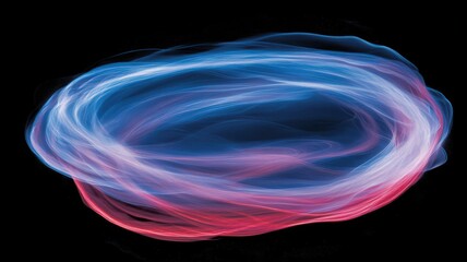 Abstract Light Swirls In Pink And Blue
