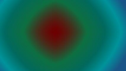 Abstract concentric gradient in teal, green, and maroon hues