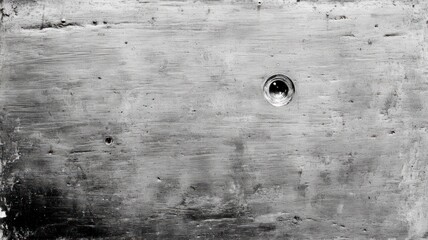 Abstract Monochrome Texture with Scratches and Hole in Industrial Style With Neutral Tone and Surface Details