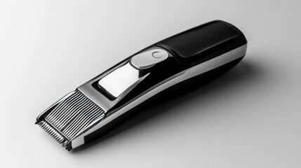 Modern black and silver hair clipper