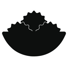 Vector illustration of a circular saw blade isolated on white, a metal design icon with a star shape concept