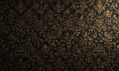 Fototapeta premium Shimmering black & gold luxury background, ornate pattern , vip, texture