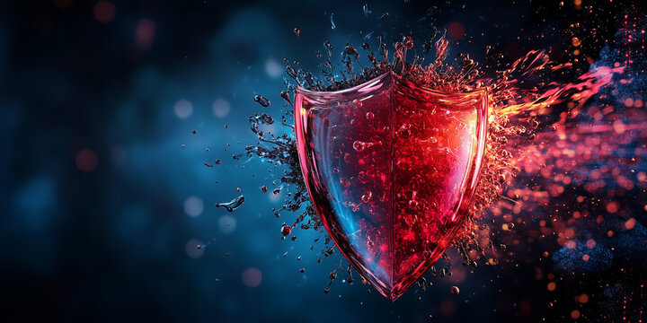 Impact of covid vaccine effectiveness on health security digital space infographic abstract conceptual