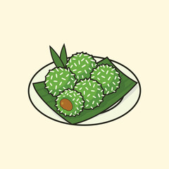 Indonesian Snack Illustration Klepon