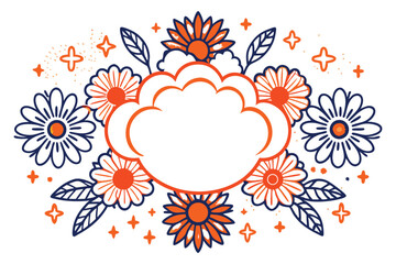 Flowers encircled by soft cloud-like halo glows