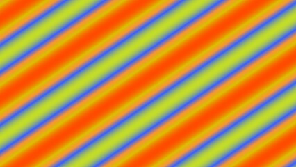 Diagonal stripes in vibrant orange, yellow, and blue gradients