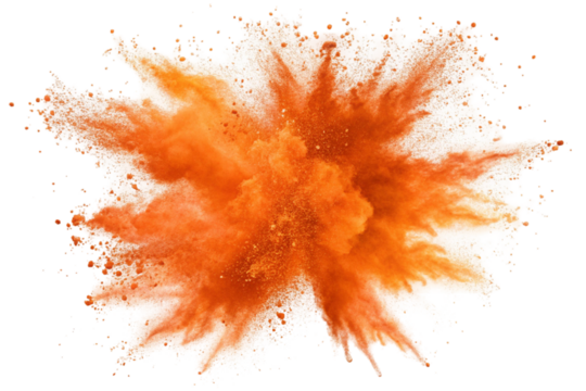 Red ink splashes like burning orange paint splatters, a vector illustration of fiery color