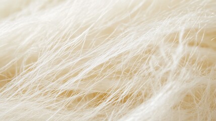 Delicate Ivory Fibers: An Abstract Close-Up of Soft, Light-Colored Material