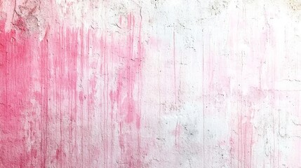 Obraz premium Textured Abstract Background with Pink and White Dripping Paint