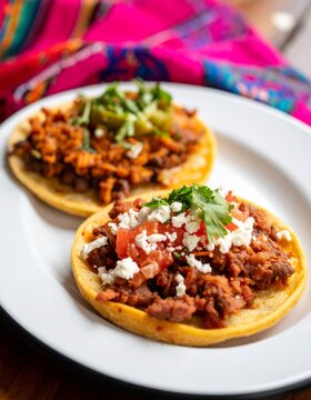 Sopes handmade mexican traditional food