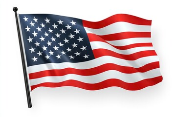 American Flag Waving