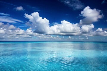 Caribbean Sea Vivid Blue Sky and Tranquil Waters