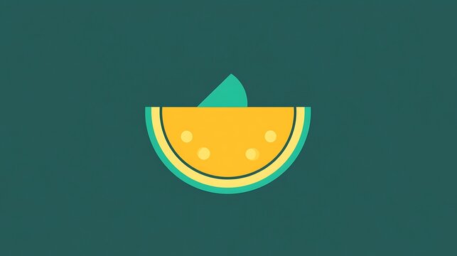 Summer Watermelon Slice Icon.
