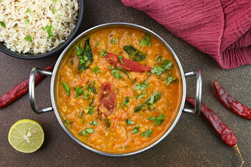 Dal Fry dish served in a bowl.