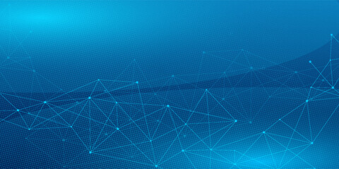 Abstract Technology Network Background Illustration. modern vector