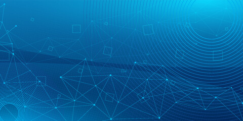 Obraz premium Abstract Technology Network Background Illustration. modern vector