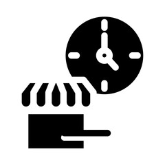 Market operation time icon