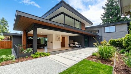 Modern Architectural Design of a Stylish Home with Clear Lines