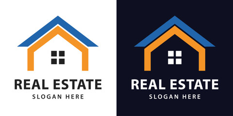 Real estate vector logo، House and property illustration, Downloadable graphic for realtor and agency branding