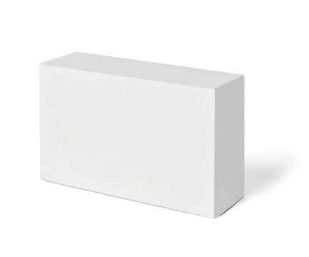 white box package mock up template product background design container cardboard blank paper pack