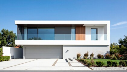 Modern Residential House with Minimalist Design and Large Windows