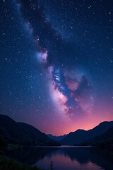 Naklejka premium Stunning view of Orion constellation shining brightly in clear night sky, astronomy, space, galaxy