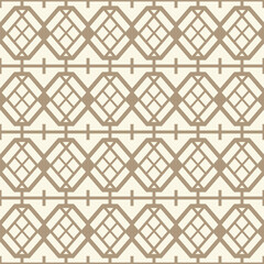  Japanese Hexagon Net Vector Seamless Pattern