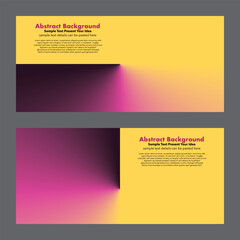 Naklejka premium Modern vector background with vibrant yellow and magenta gradient, creating a dramatic abstract light and shadow effect. For cover page, banner and digital designs.
