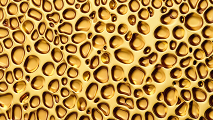 Abstract liquid gold metal surface.