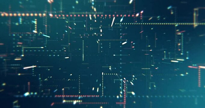 abstract blue background with binary code, abstract technology background