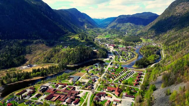 It's a charming little village, hidden in the heart of the mountains...