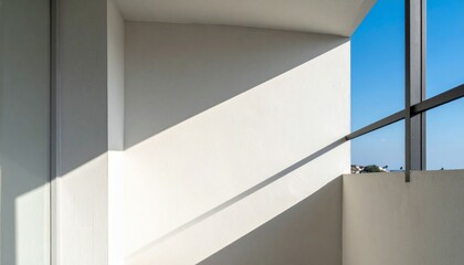 Obraz premium Abstract Architecture with Natural Light and Shadow Play on Walls