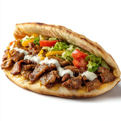 un tr&egrave;s bon kebab - IA generated