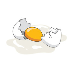 Broken egg