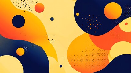 Abstract Orange Yellow Design.