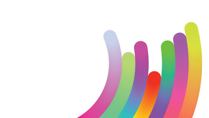 Gradient color geometric circle blend lines