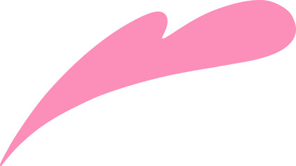 Abstract pink curved shape graphic design