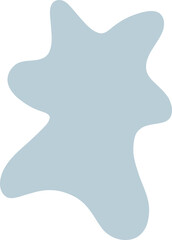 Abstract organic blue shape vector illustration