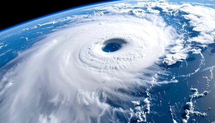 Powerful Hurricane Viewed From Space