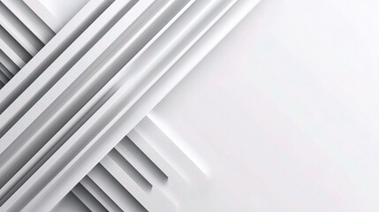 Obraz premium Abstract Geometric Lines on White Background with Minimalist Design