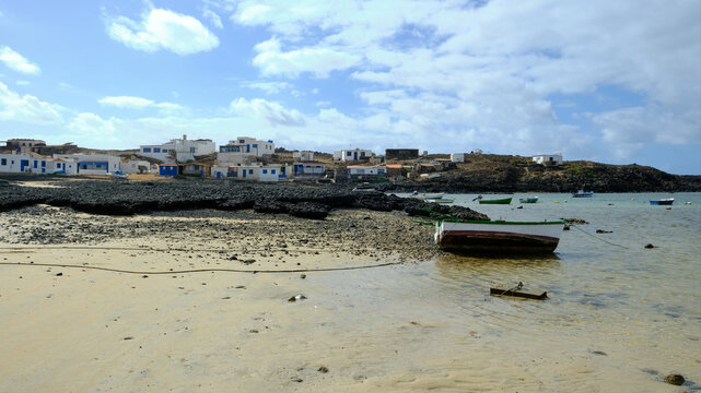 Fishing village of Majanicho, north of Fuerteventura, Canary Islands, Spain