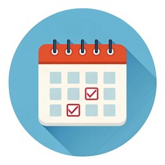 Business Calendar Icon for Scheduling and Planning
