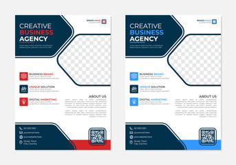 Professional Business Flyer Template – Company Marketing Brochure Design in Vector Format