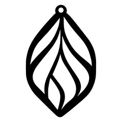 custom wood earrings laser cut svg vector illustration