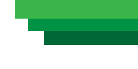 Abstract White and Green wave wide background banner, victor ilustration